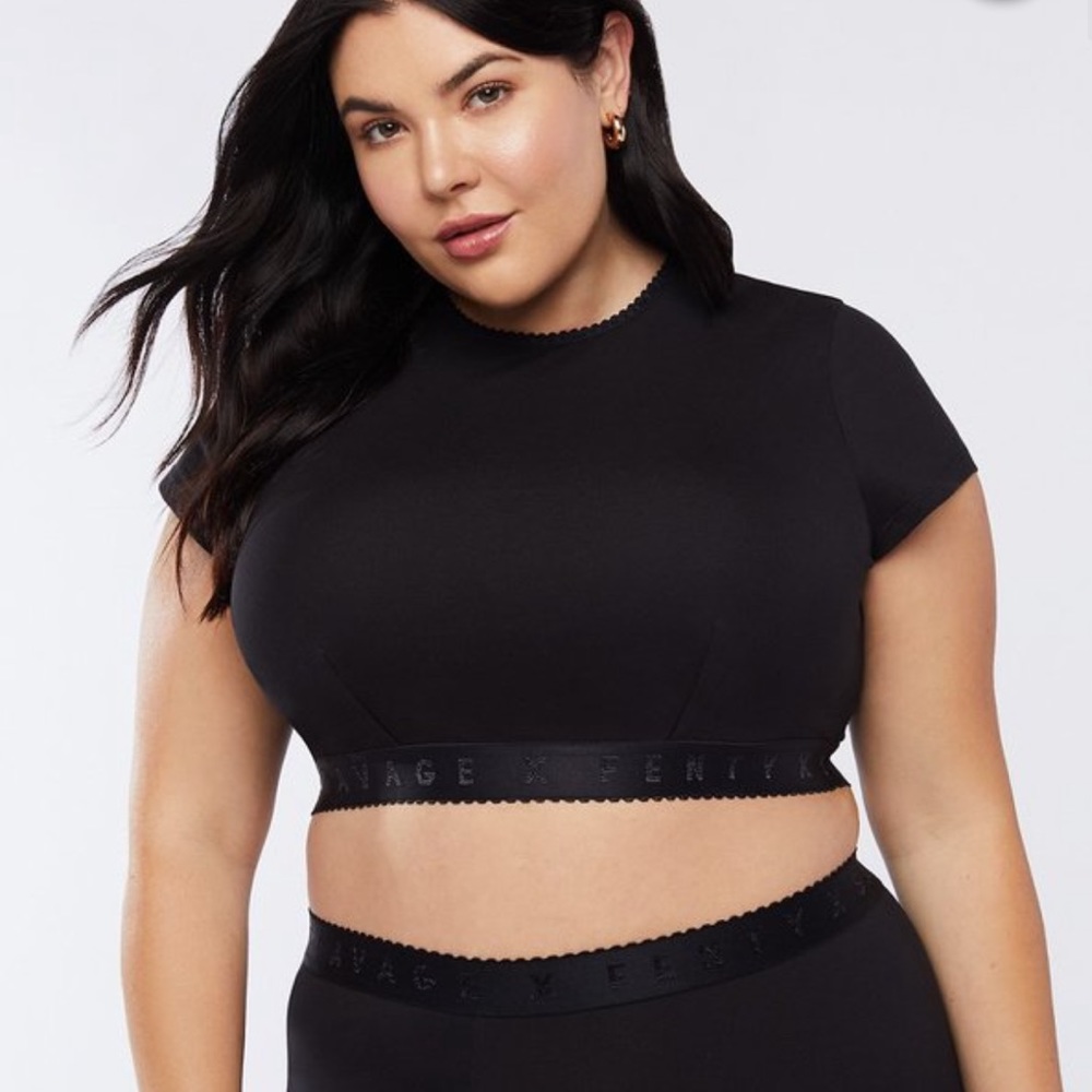 Savage X Fenty Cotton Jersey Crop Tee